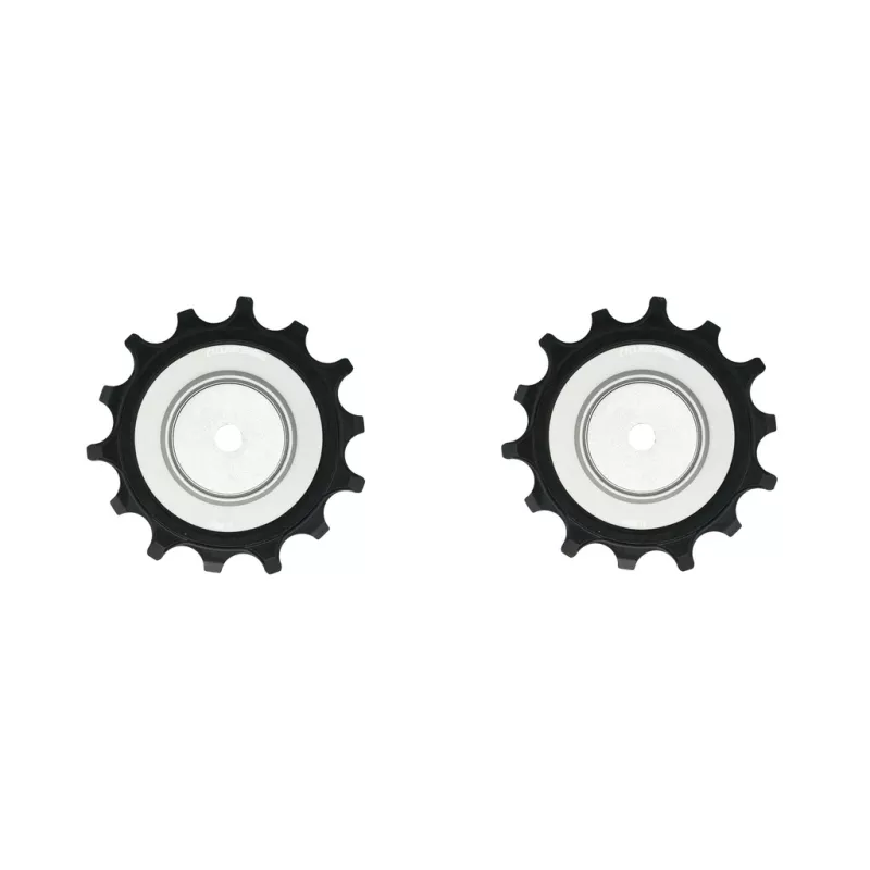 Galets CyclingCeramic 14 dents avec roulements céramique pour Campagnolo Super Record 13 vitesses - finition gris