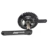 Rotor Aldhu gravel 24mm with 46/30 round chainrings rear view