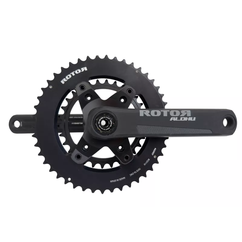 Pédalier Aldhu Gravel 24mm avec plateaux 46/30 ronds