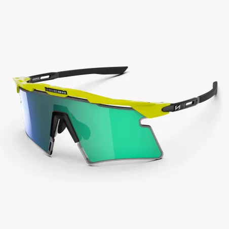 Lunettes SCICON Aeroshade 2.0 Titanium Yellow Fluo avec écran Multimirror Green