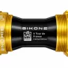 Détail du boîtier de pédalier Bikone noir et doré avec marquage UAE Team Emirates 5 Tour de France Limited Edition