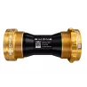 Boîtier de pédalier Bikone BSA 68 mm axe 24 mm noir et doré édition UAE 5 Tour de France
