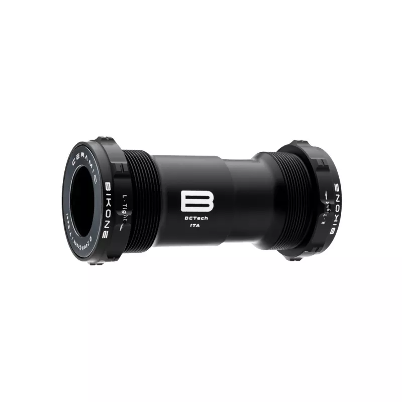 Boîtier de pédalier Bikone DCTech ITA céramique 24 mm pour Shimano, finition noire