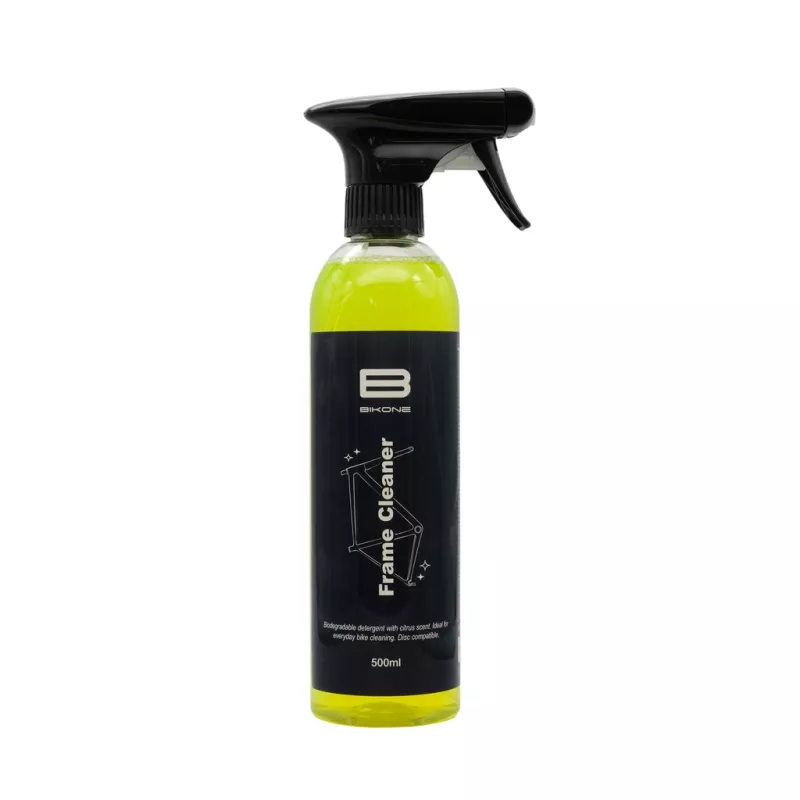 Flacon Bikone Frame Cleaner 500 ml nettoyant biodégradable jaune pour cadre et vélo