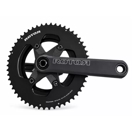 Rotor NS24 crankset spider mount with 53/39 round chainrings