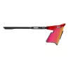 Profil des SCICON Aeroshade 2.0 Titanium Rouge Vuelta, branches noires ajustables