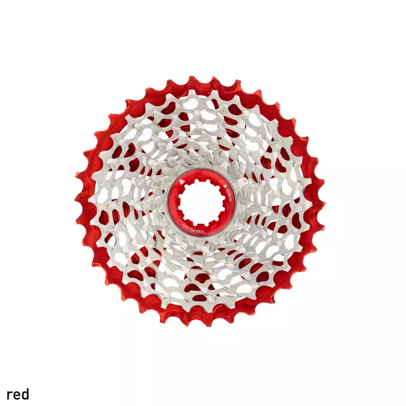 CASSETTE NOVA34 route 11-34T POUR SHIMANO 12V couleur ROUGE