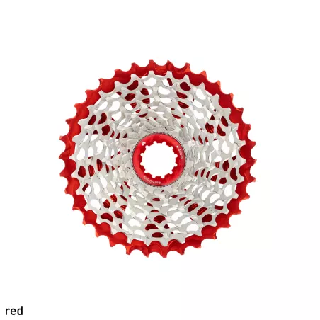 CASSETTE NOVA34 route 11-34T POUR SHIMANO 12V couleur ROUGE
