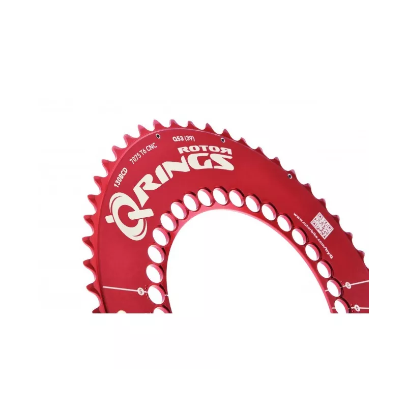 Plateau Rotor QRing rouge (34,36,38,39,50,52 ou 53)