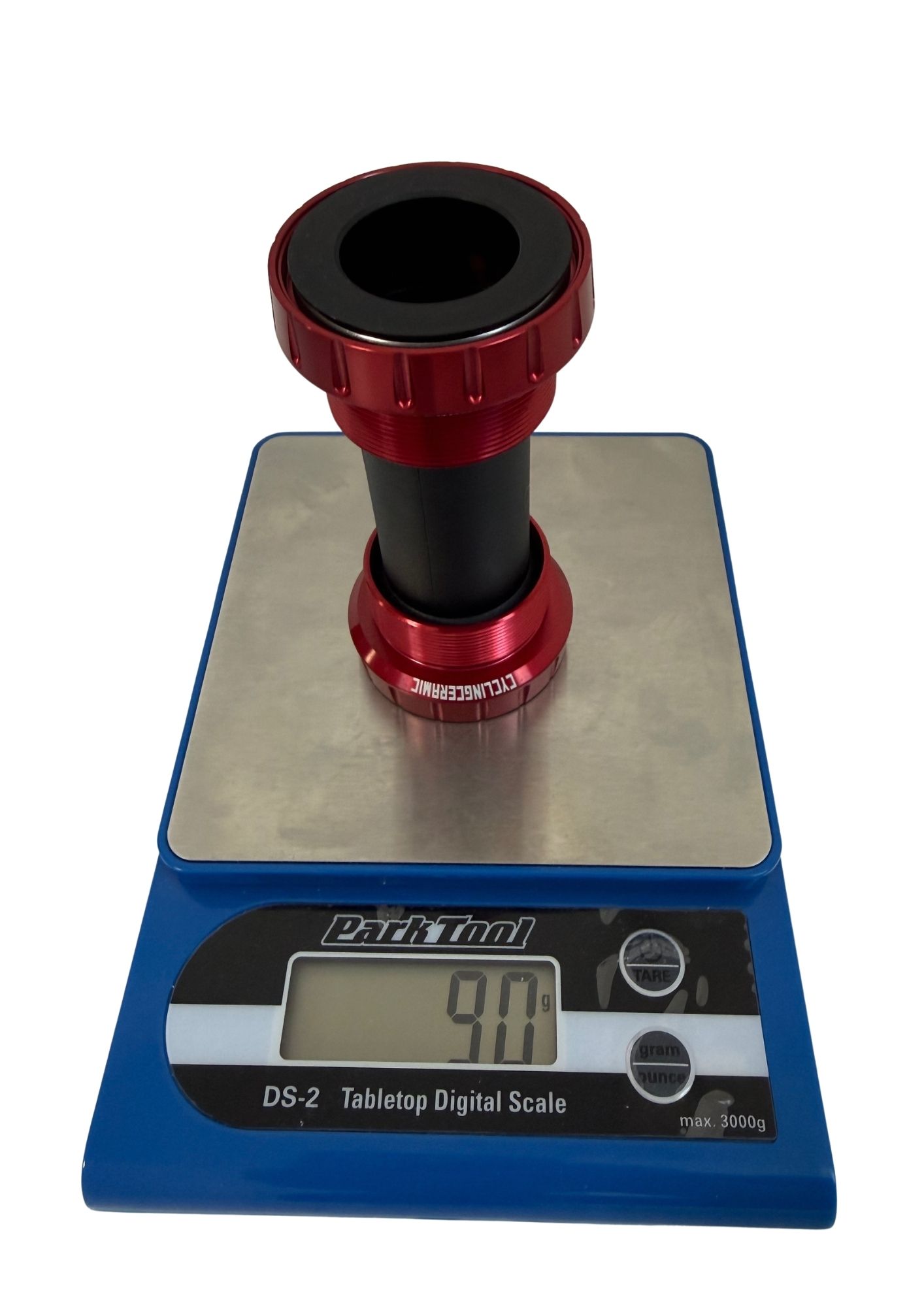 Boîtier BSA Shimano rouge CyclingCeramic pesé 90g Boîtier BSA Shimano rouge CyclingCeramic pesé 90g