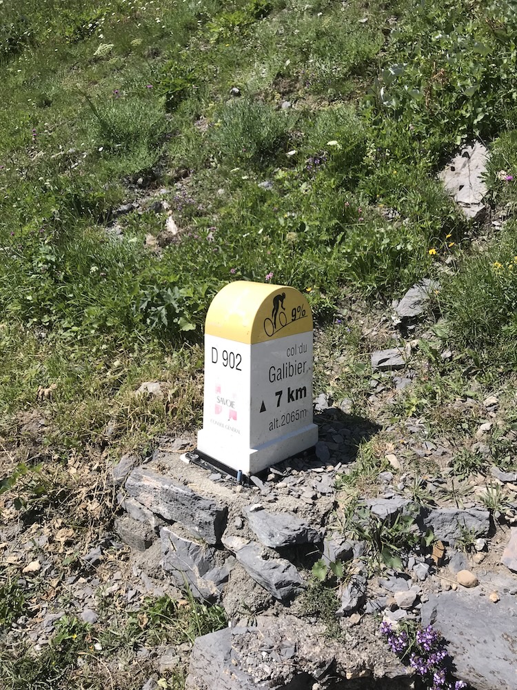 Galibier : repère 7 km du sommet