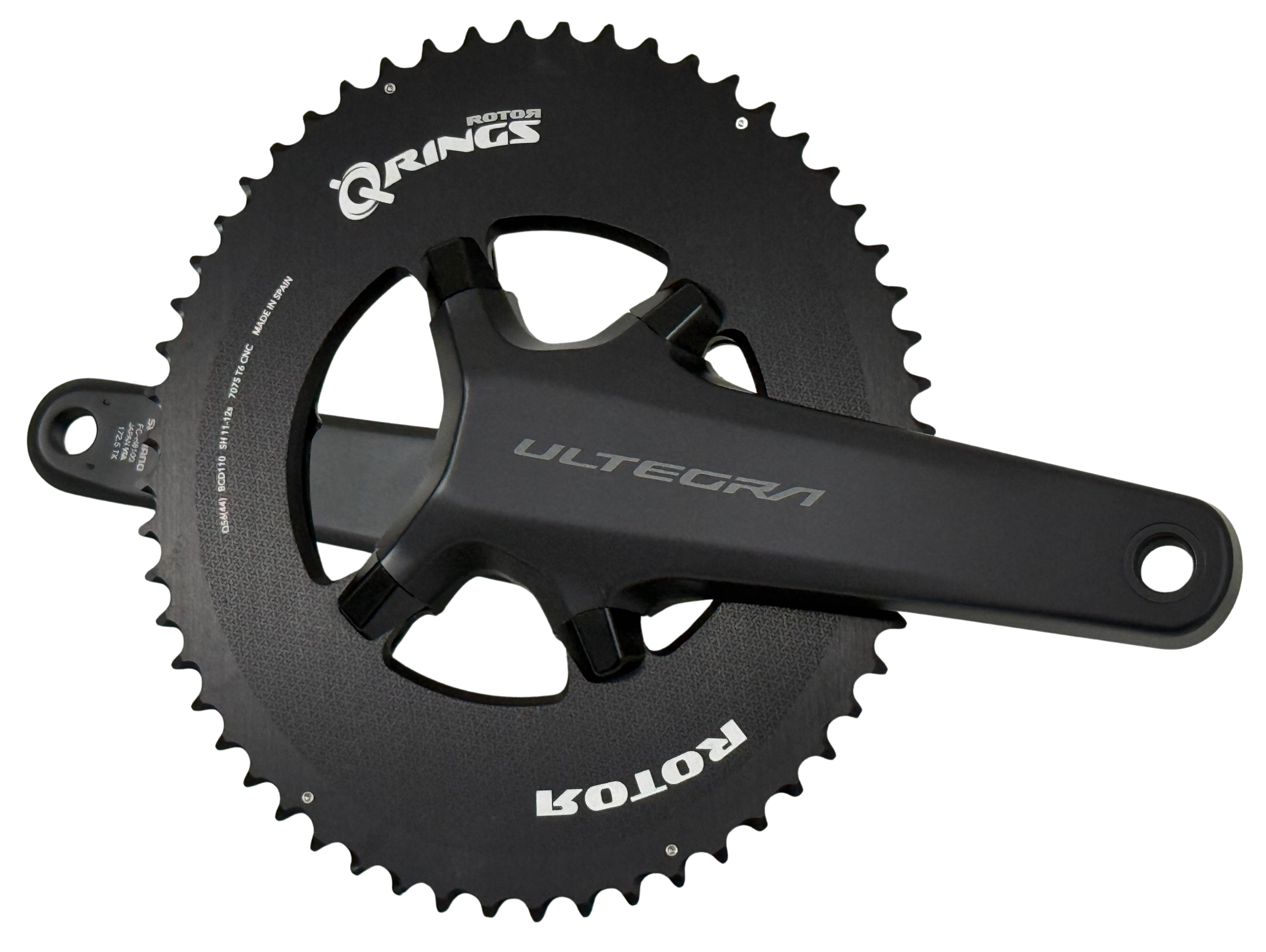 Pédalier Shimano Ultegra R8100 monté avec des Qrings 12v 56/44 Pédalier Shimano Ultegra R8100 monté avec des Qrings 12v 56/44