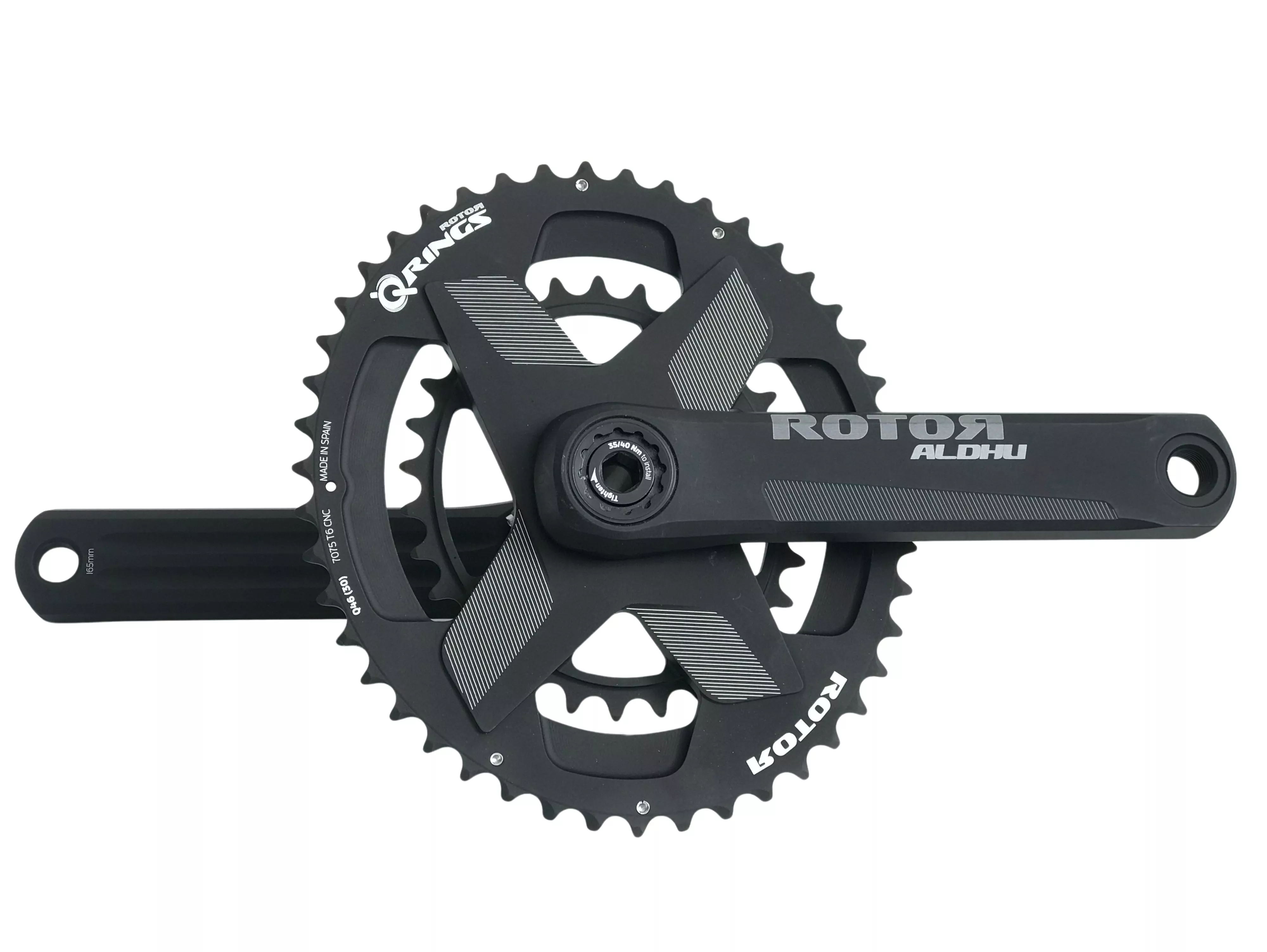 Rotor Aldhu crankset with 165mm arms