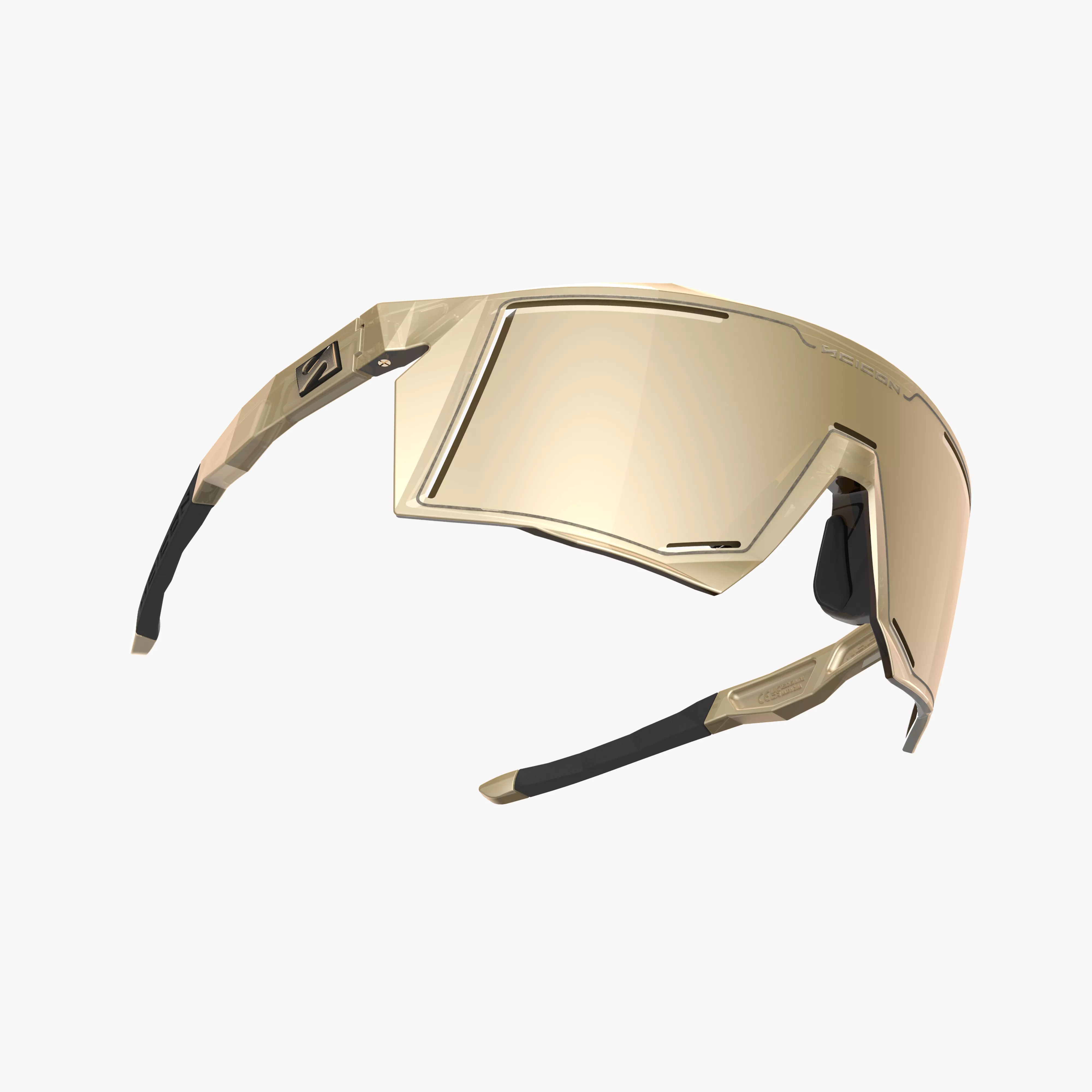 SCICON Aerostorm Gold – Gold mirror cycling sunglasses made in Italy